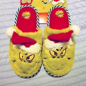 The Grinch Christmas slippers